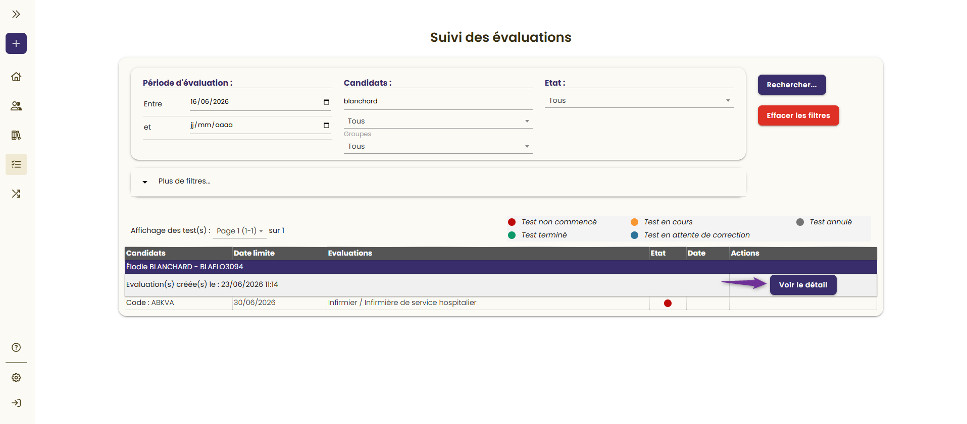 Recherche candidat·e